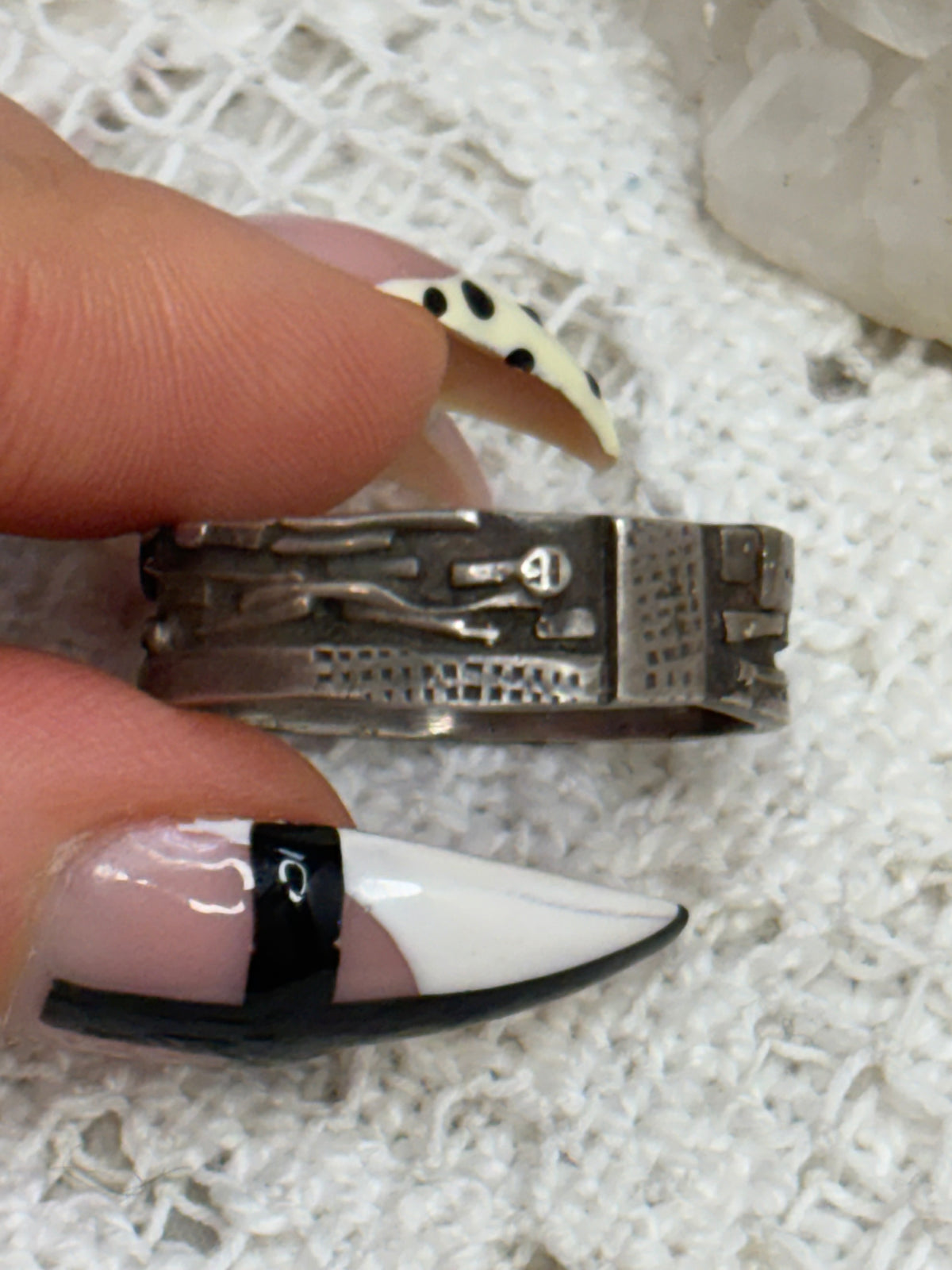 Vintage Signed Candy Sterling Men’s 14.5 sized ring