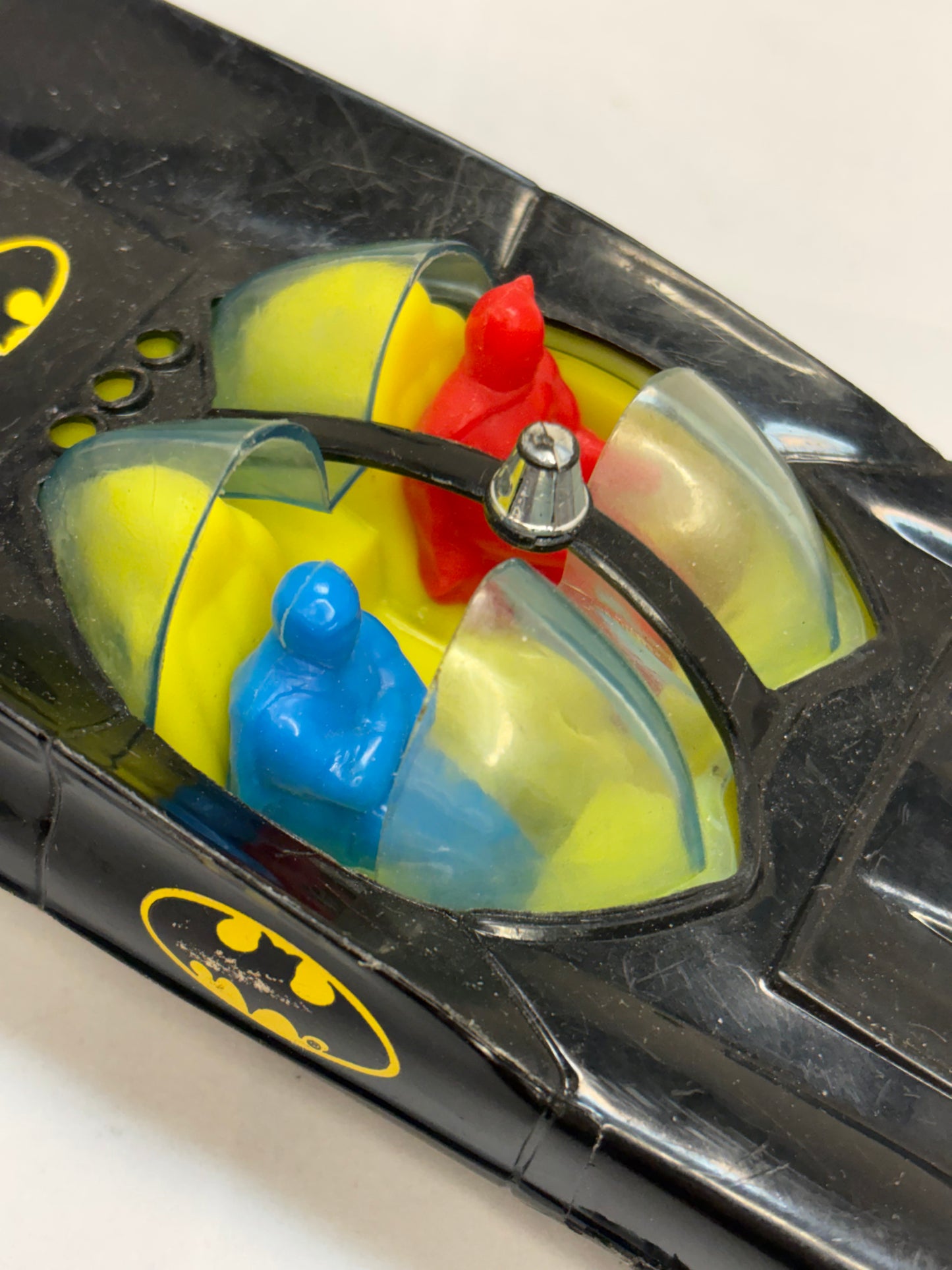 Vintage 1970’s Simm’s inc. N.529 Batmobile with Batman & Robin toy car