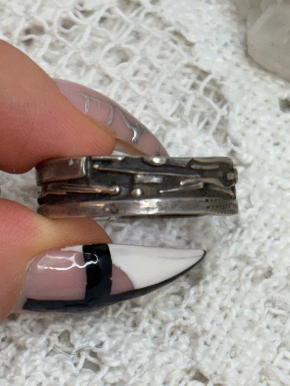 Vintage Signed Candy Sterling Men’s 14.5 sized ring