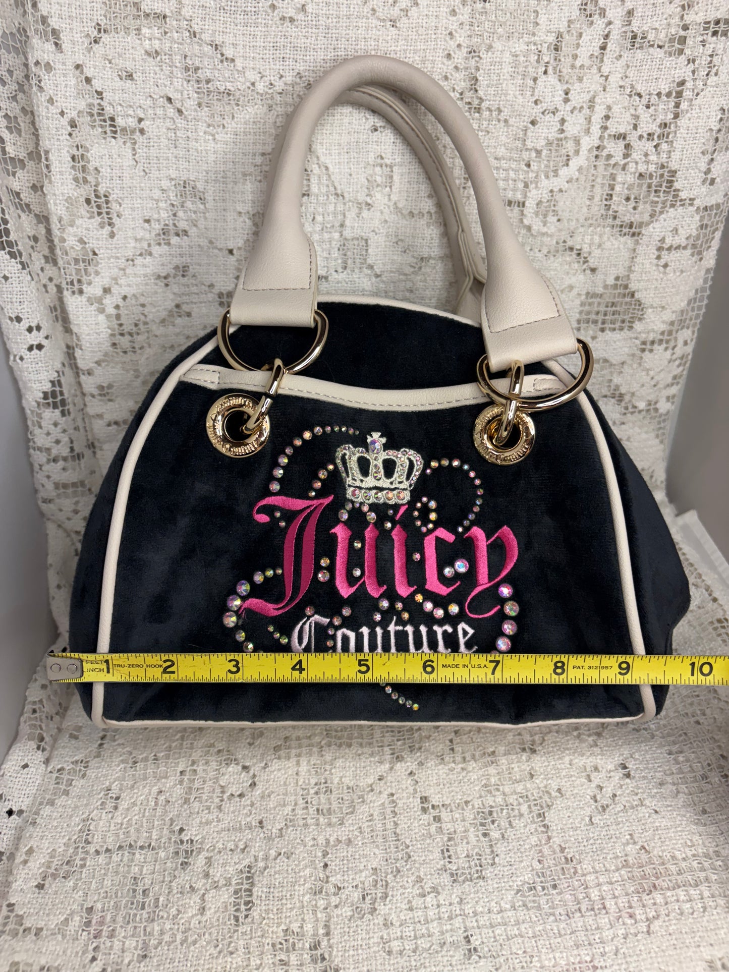 Juicy Couture Black Velour Purse