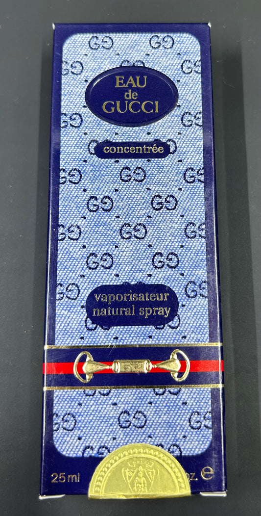 EAU de GUCCI Concentree Vaporisateur Natural Spray SEALED 25ML Perfume Vintage