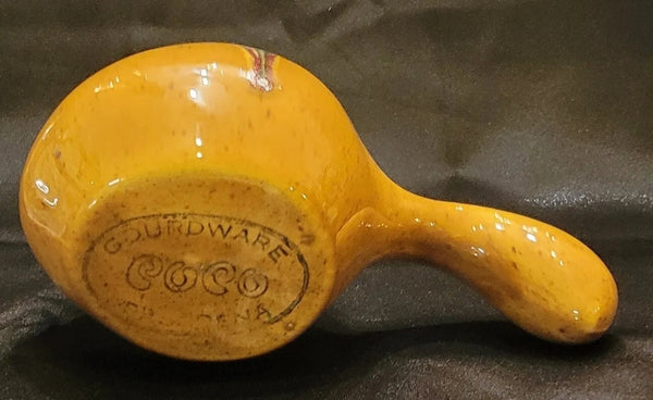 Vintage Set of 2 Popo Galsini Pasadena Gourdware Tiki Gourd Mug