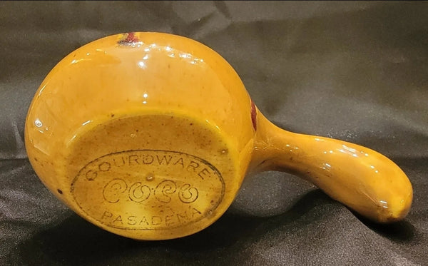 Vintage Set of 2 Popo Galsini Pasadena Gourdware Tiki Gourd Mug