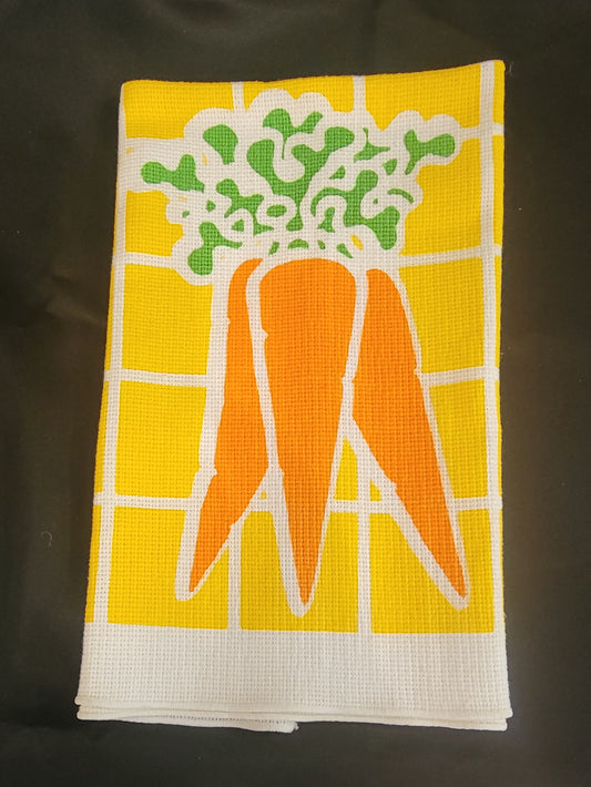 Mid Century Carrot Dish Towel