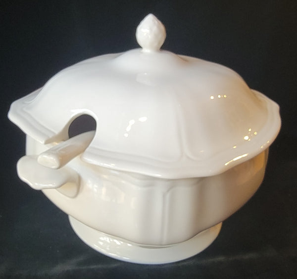 Federalist Ironstone Tureen With Ladle And Tray