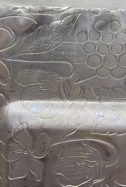 Vintage Hand Wrought Aluminum Serving Set