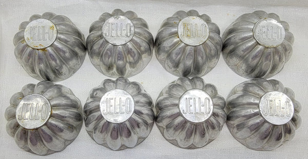 Vintage Set Of 8 Jell-O Molds