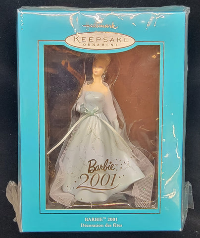 2001 Hallmark Porcelain Barbie Ornament