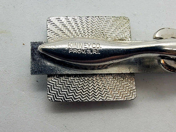 Swank Sterling Silver Tie Clip And Cufflink Set