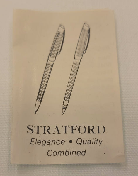 Vintage Straford Zenith Pen And Pencil Set