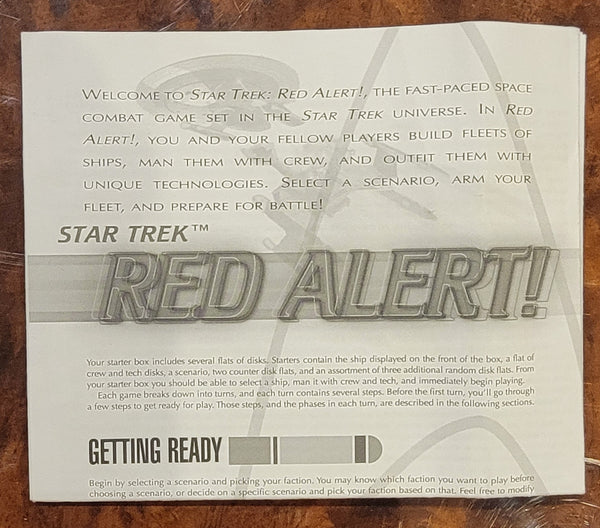Star Trek Red Alert! Customizable Disk Game Starter Box