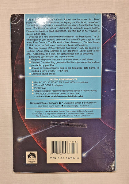 1988 IBM Star Trek First Contact Interactive Computer Game
