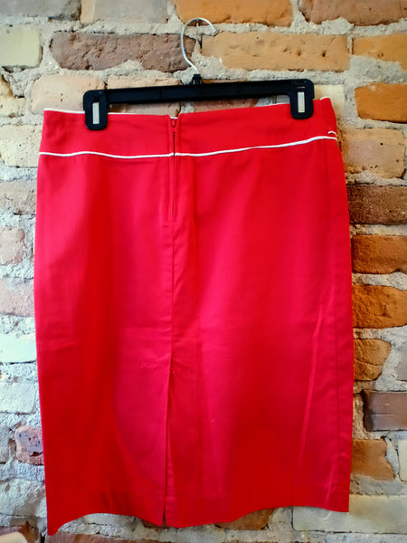 1980's Charlotte Russe Red Skirt