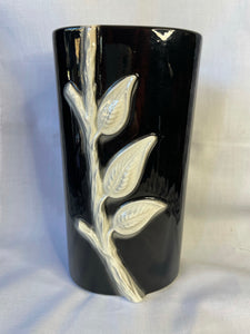 Art Deco Black & White Art Pottery Vase