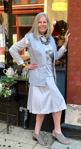 Vintage Lillie Rubin 3pc Suit Skirt Blouse & Vest Set