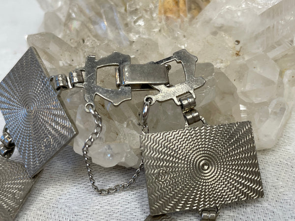 Vintage Geometric Abalone Bracelet