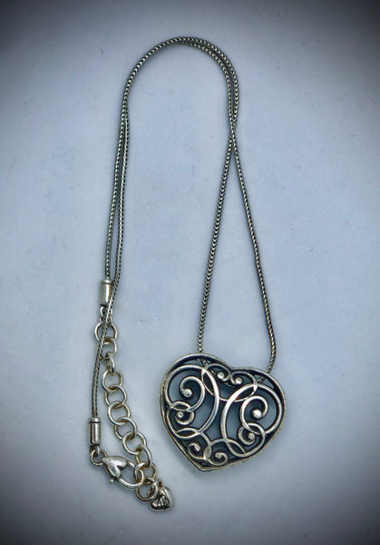 Brighton Silver Tone Heart Necklace