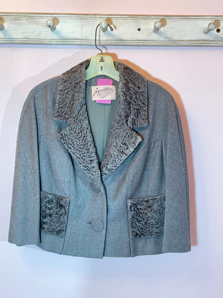 1950’s Vintage Joy of Wheaton Wool & Persian Bomber Jacket
