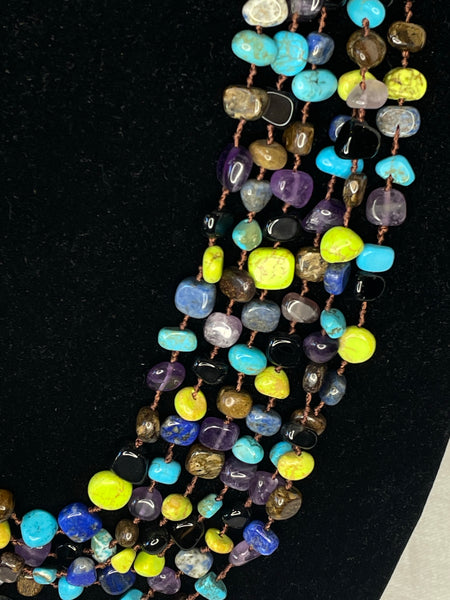 Gemstone Multi-layered Necklace