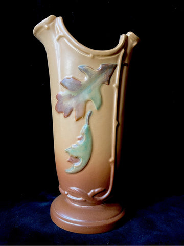 Vintage Weller Pottery Oak Leaf Vase