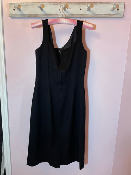 Black 50’s Vintage Wilroy Wool Dress