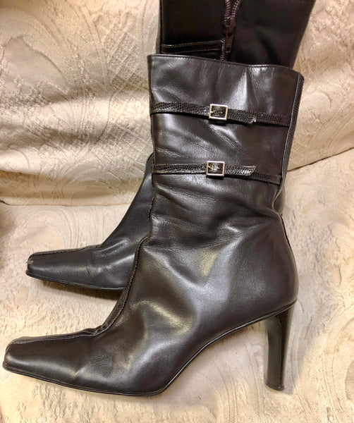 Nine West Brown Leather Boots