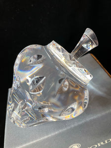 Waterford Crystal Strawberry Paperweight w/ Box & Papers
