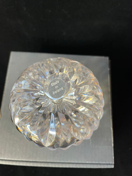 Waterford Crystal Apple Paperweight w/ Box & Papers