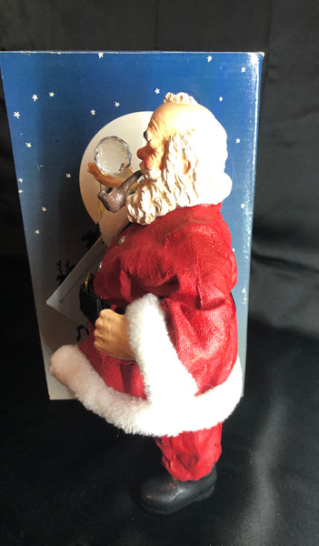 NWT Vintage Clothtique Posible Dreams Crystal Ball Gazing Pipe Smoking Santa