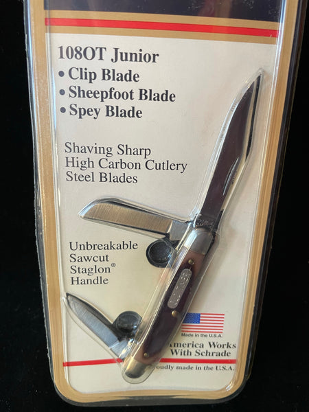 Schrade Cutlery Vintage Old Timer Knife 1080T JR