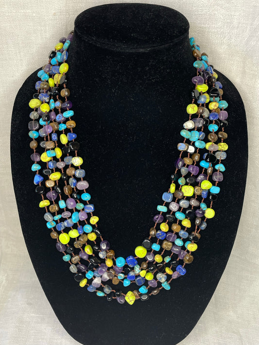 Gemstone Multi-layered Necklace