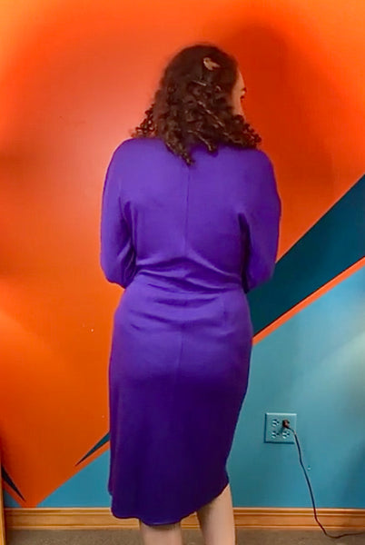 Adrianne Villadini Vintage 90’s Purple Dress