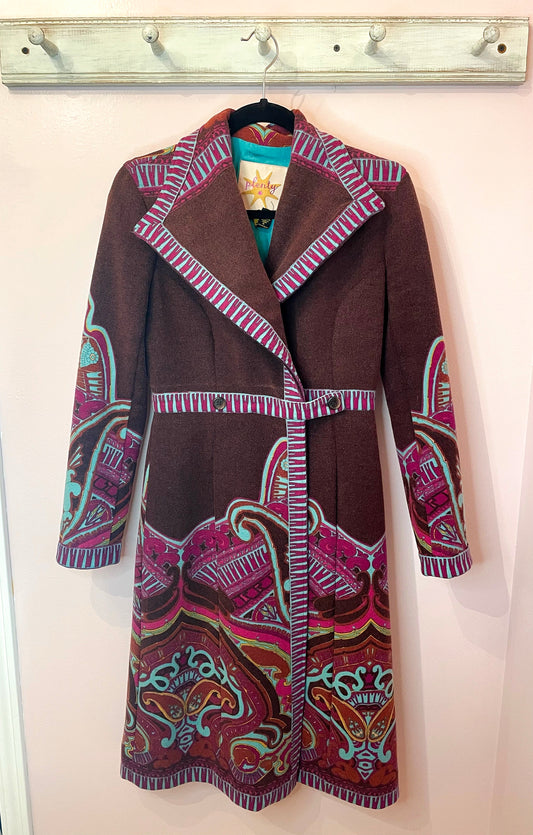 Plenty Wool Multicolored Coat