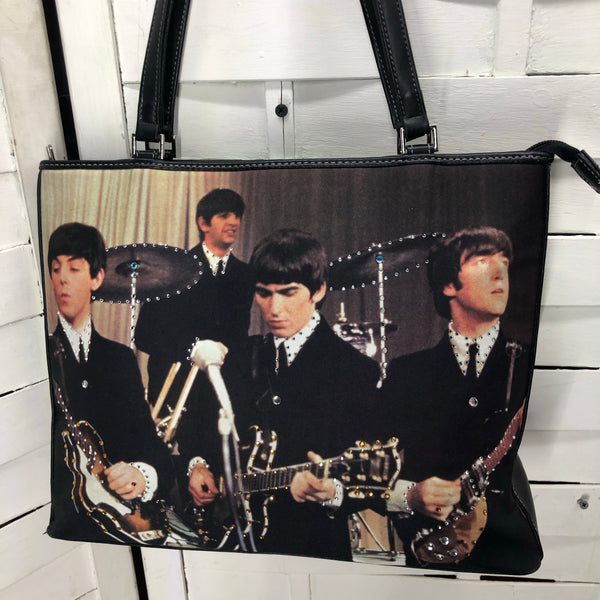 Vintage The Beatles Band Handbag Purse