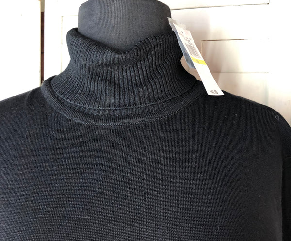 Cupio Women’s Black Long Sleeve Turtleneck Sweater Size M