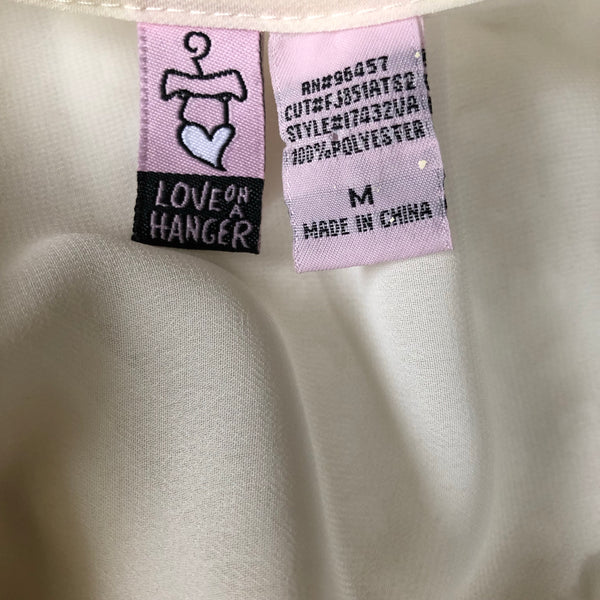 Love On A Hanger Sheer Sleeveless V Neck Tunic Blouse Size M
